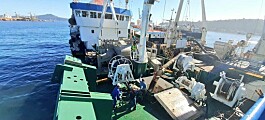 Tres pesqueros de alta mar trasladan 1.300 toneladas de salmones muertos por FAN