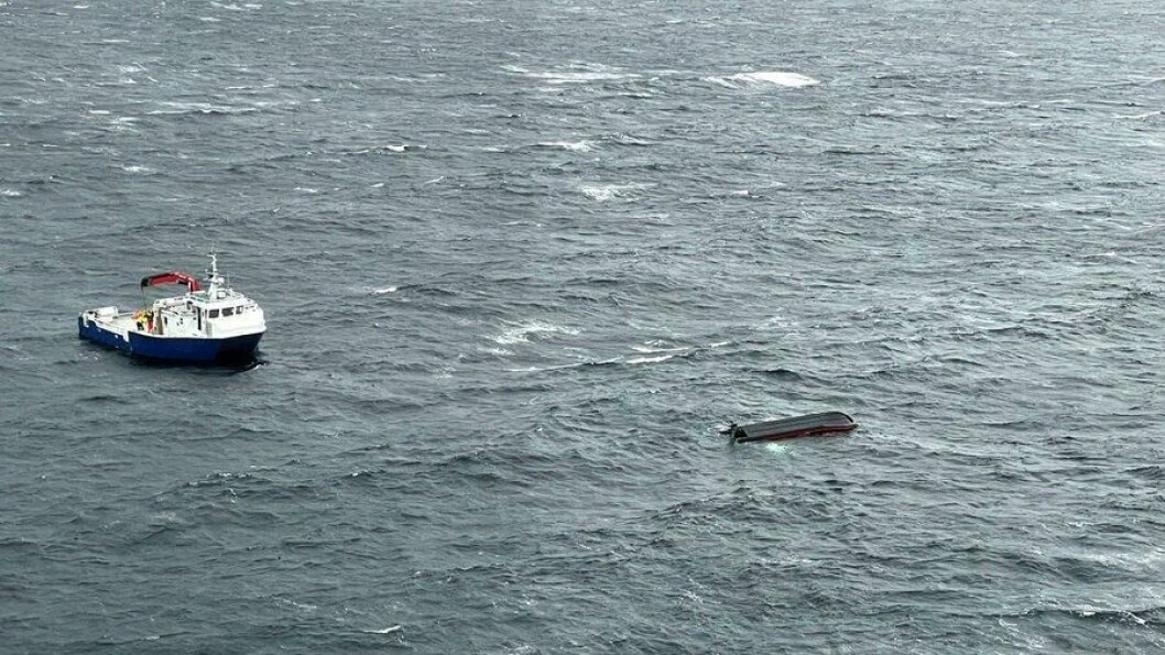 Al momento del accidente la velocidad del viento era de 12 m/s. Foto: Helicóptero de rescate Florø. Al momento del accidente la velocidad del viento era de 12 m/s. Foto: Helicóptero de rescate Florø.