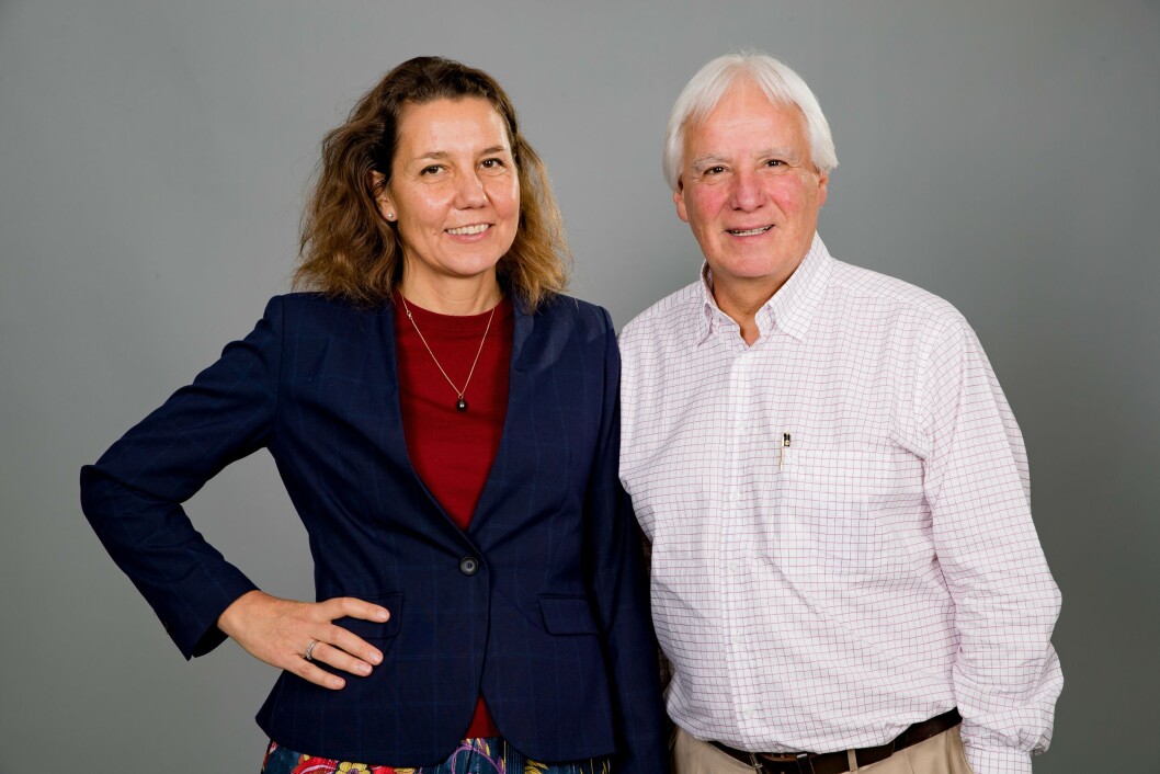 Anne-Mette Baek junto a Eduardo Goycoolea. Foto: IFFO. Anne-Mette Baek junto a Eduardo Goycoolea. Foto: IFFO.