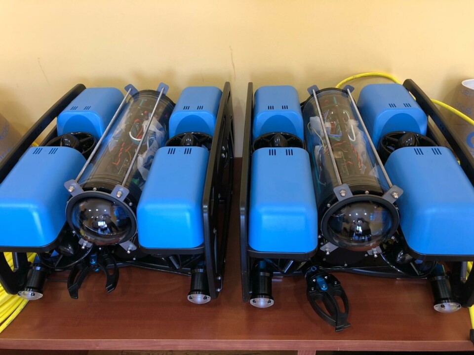 ROVs del nuevo servicio de VacFish. Foto: Tomada del Linkedin de Oliver Wehner, gerente comercial de VacFish.