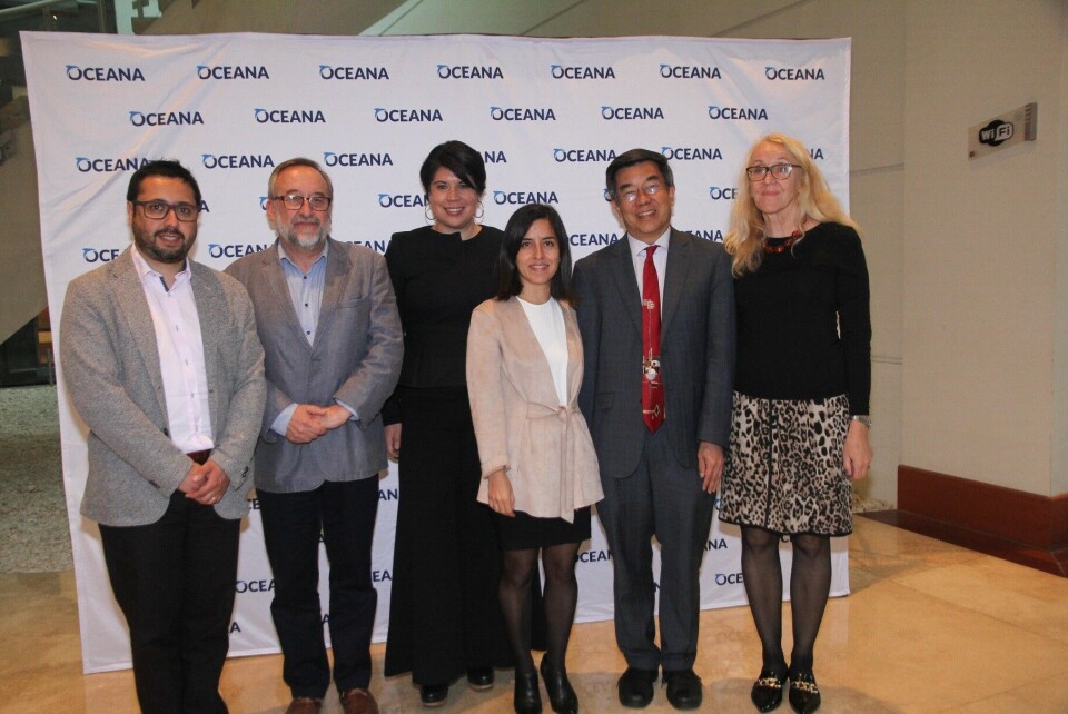 Expertos coinciden en la necesidad de disminuir y regular el uso de antibióticos en la salmonicultura chilena. Foto: Oceana.