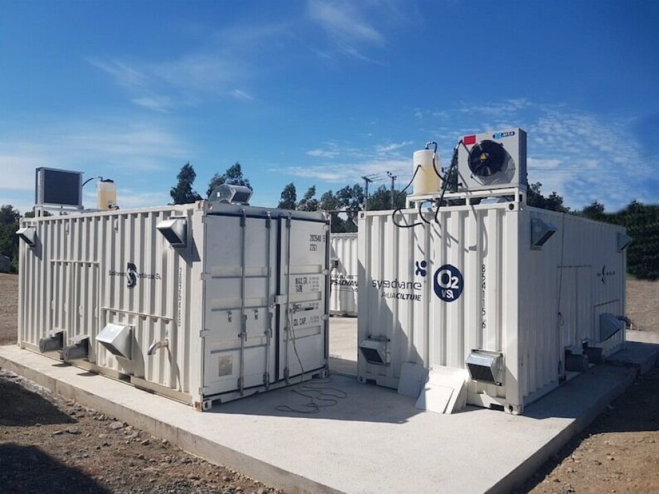 Los generadores de oxígeno están en pleno proceso de instalación. Foto: Vard Chile.
