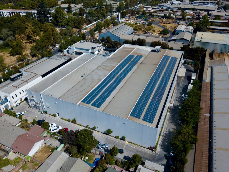 La planta de energía solar está en las instalaciones de Virbac-Centrovet en Cerrillos. Foto: Virbac-Centrovet.