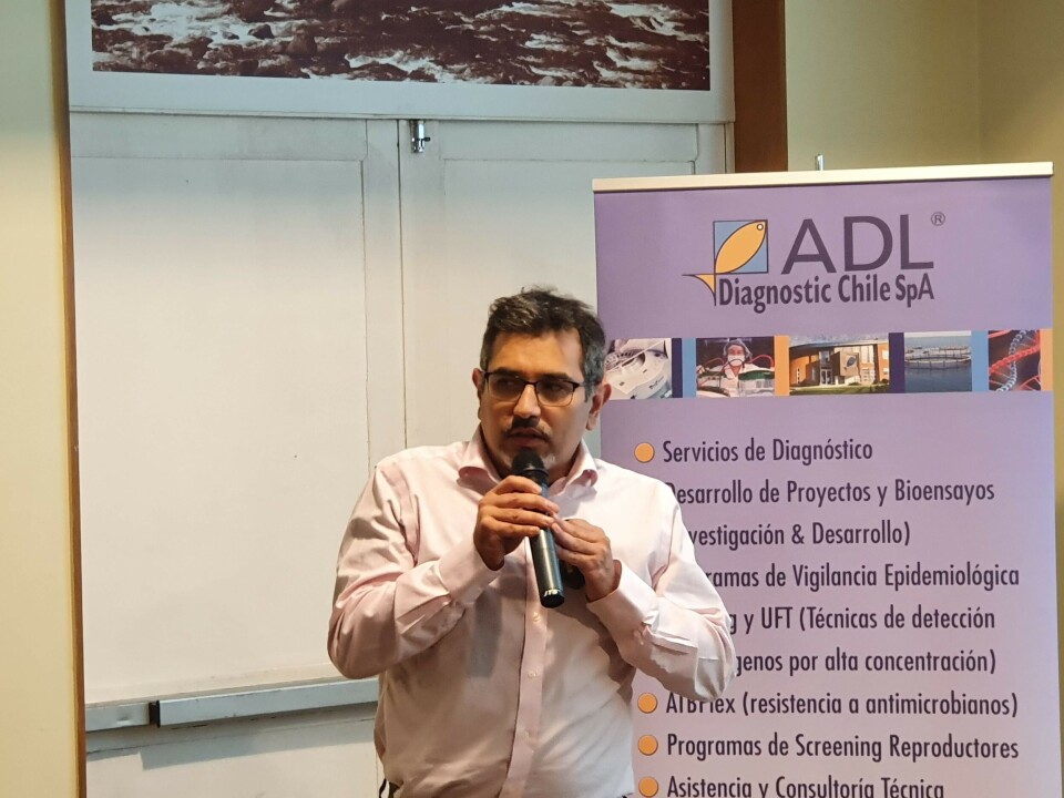 Álvaro Sandoval, investigador de ADL. Foto: Salmonexpert.