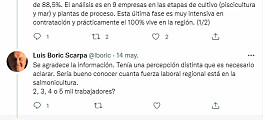Padre del Presidente Boric debate en Twitter sobre empleo salmonicultor de Magallanes