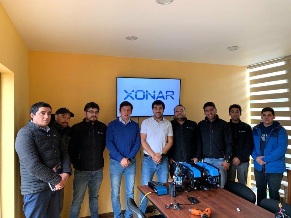 Xonar brindando la capacitación sobre uso de ROV a Aquagestión. Foto: Xonar.