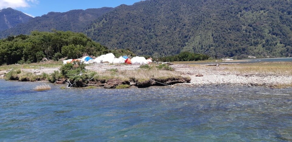 La limpieza de playas fue específicamente en Sector Placeta, Sector Refugio y entrada del Río Vodudahue. Foto: SalmonChile.