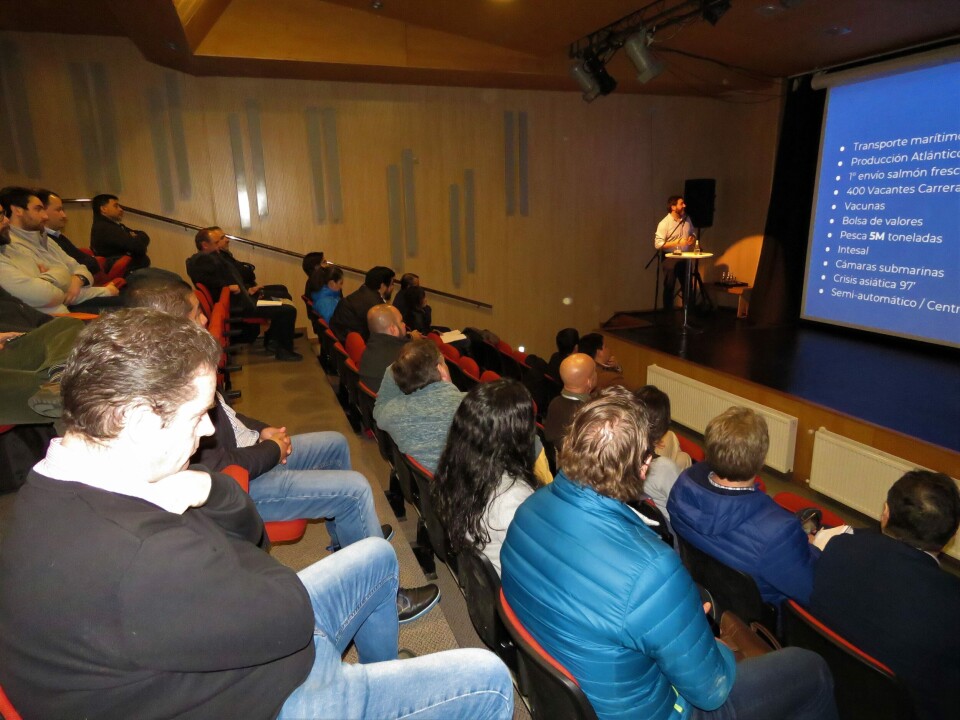 Zacarías Sharon, socio fundador de Tecnovum, organizadora del evento. Foto: Karla Faundez, Salmonexpert.