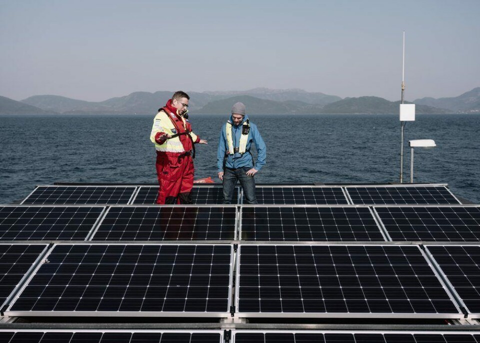 El proyecto reducirá las emisiones de CO₂ del centro de cultivo en 98 toneladas. Foto: Tommy Ellingsen.
