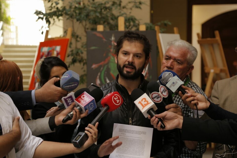 Diputado Gabriel Boric. Foto: Sitio web del diputado Gabriel Boric.