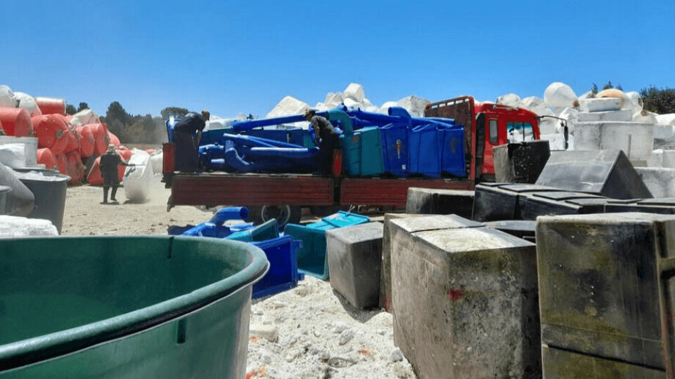 Revalorización de residuos plásticos de ScaleAQ Chile. Foto: ScaleAQ.