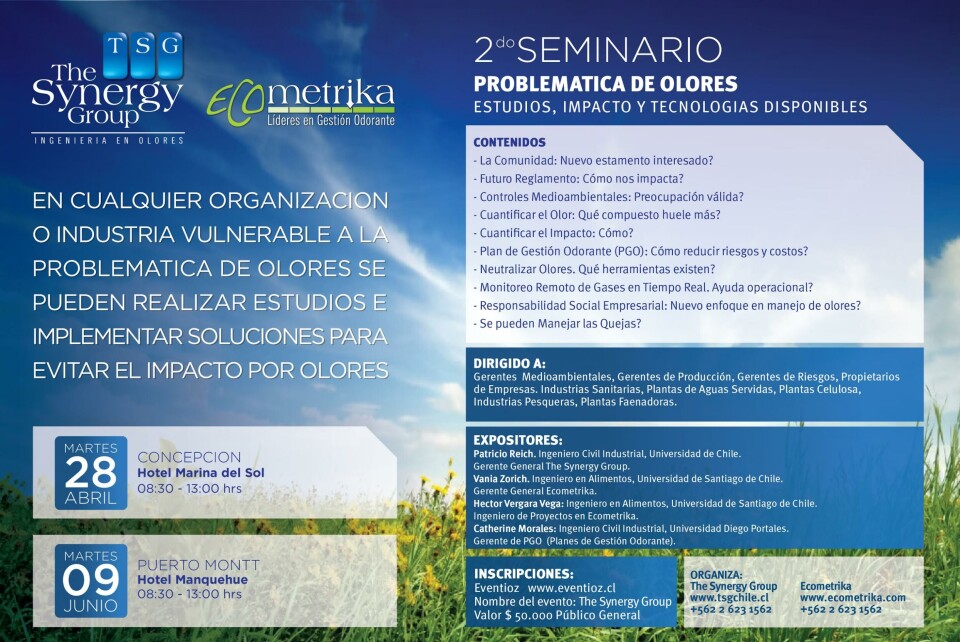 Seminario analizará soluciones a la emisión de olores