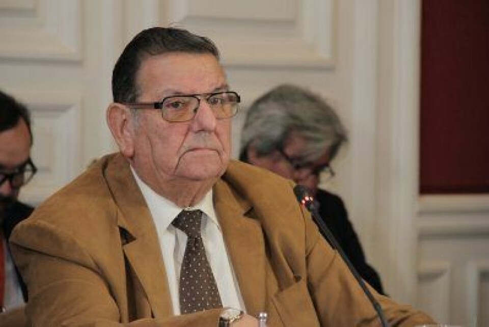 El presidente de la Comisión de Pesca y Acuicultura, el senador Rabindranath Quinteros. Foto: Senado.