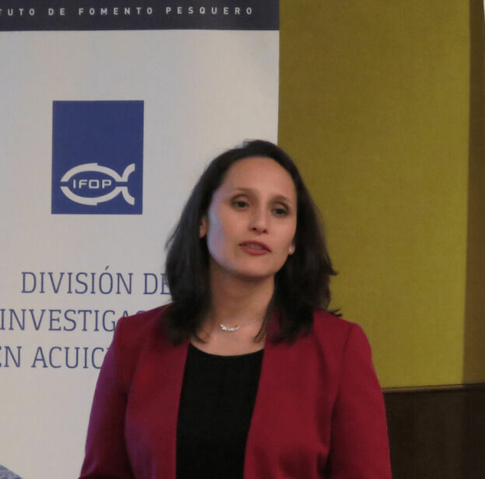 Dra. Margarita González, investigadora del IFOP. Foto: Salmonexpert.