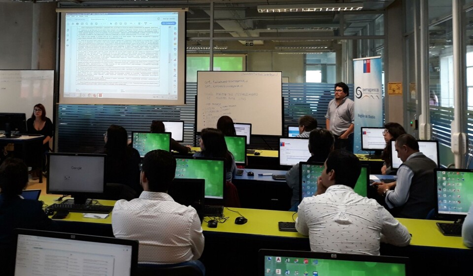 Taller SICEX –SISCOMEX en la región del Biobío. Foto: Sernapesca.