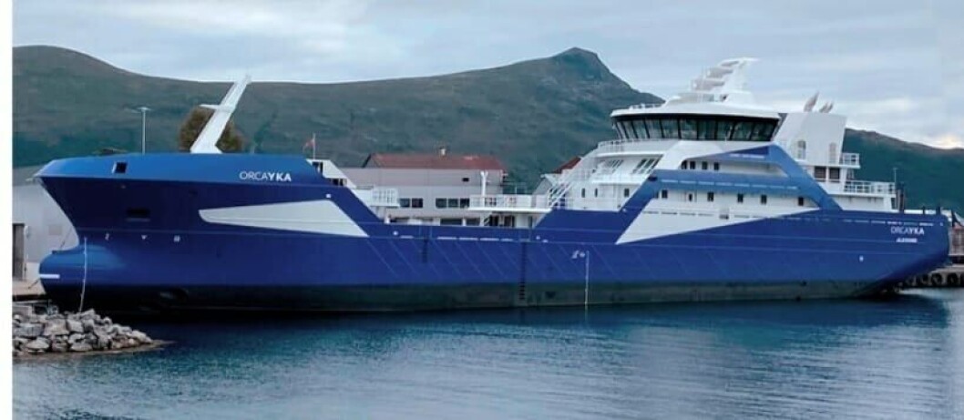 Wellboat de Naviera Orca Chile. Foto: Sindicato de Naviera Orca Chile. Wellboat de Naviera Orca Chile. Foto: Sindicato de Naviera Orca Chile.