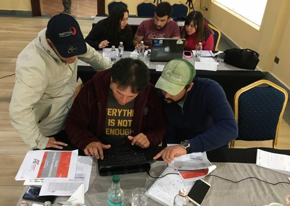 Asistentes a la jornada de NUtraining. Foto: Skretting Chile.
