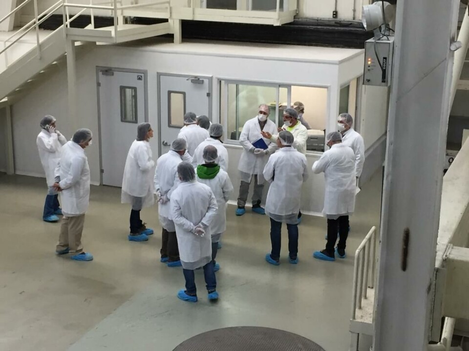 Visita de empresas farmacéuticas a instalaciones de Skretting Chile. Foto: Skretting Chile.