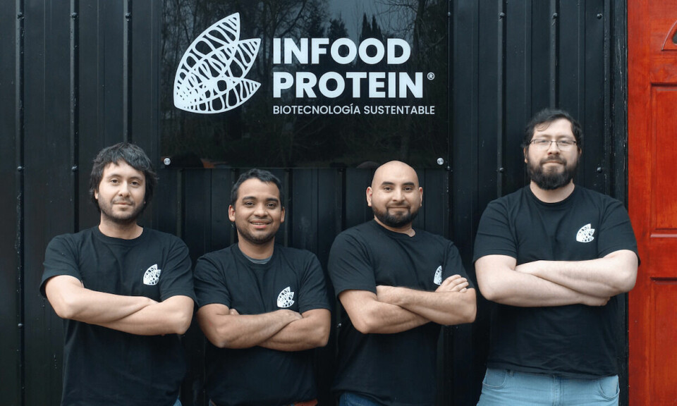 Equipo Infood Protein. De izquierda a derecha: Alex Galaz, Neudo Buelvas, Patricio Cuevas y Robinson Arce. Foto: Infood Protein.