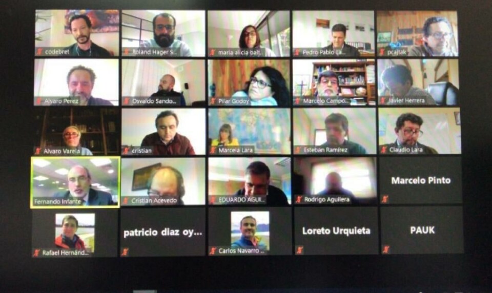 Reunión virtual encabezada por el subsecretario de Pesca y Acuicultura, Román Zelaya.