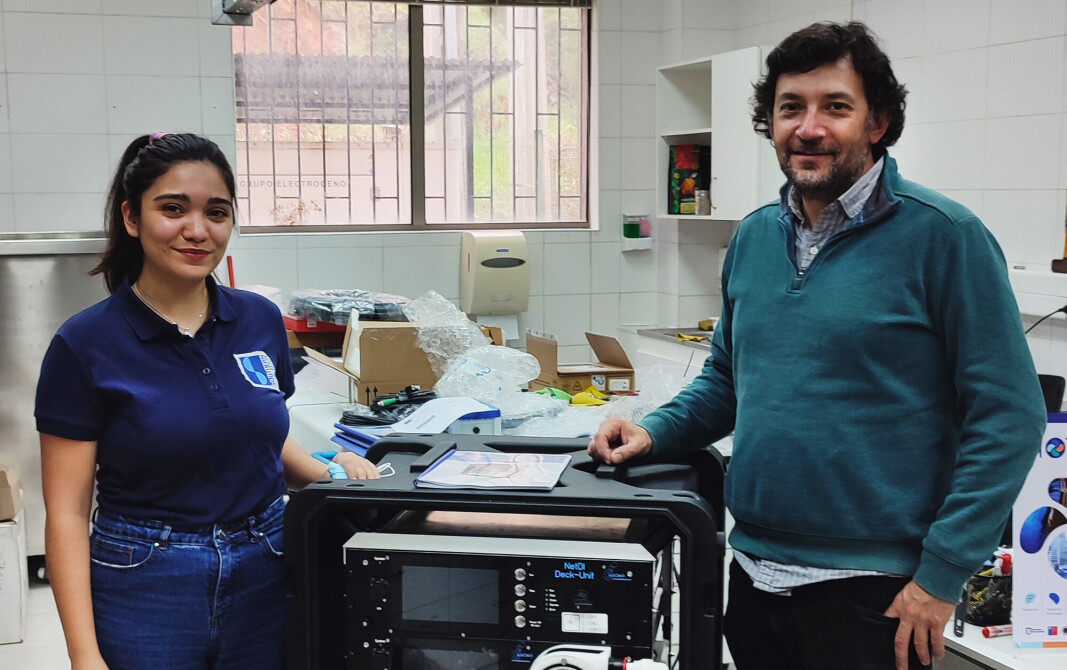 Celeste Díaz, business developer de Southern Tech y Dr. Diego Narváez, investigador del Centro Copas Coastal. Celeste Díaz, business developer de Southern Tech y Dr. Diego Narváez, investigador del Centro Copas Coastal.