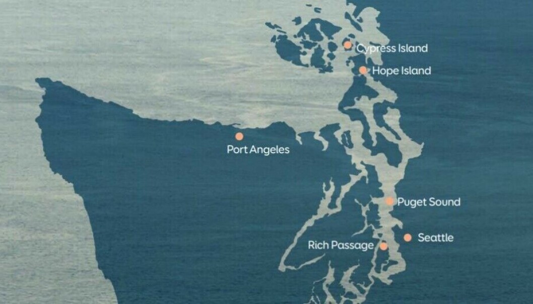 Los sitios de Cooke en Hope Island y Rich Passage fueron sus últimos centros de cultivo operativos en el estado de Washington. Los sitios de Cooke en Hope Island y Rich Passage fueron sus últimos centros de cultivo operativos en el estado de Washington.