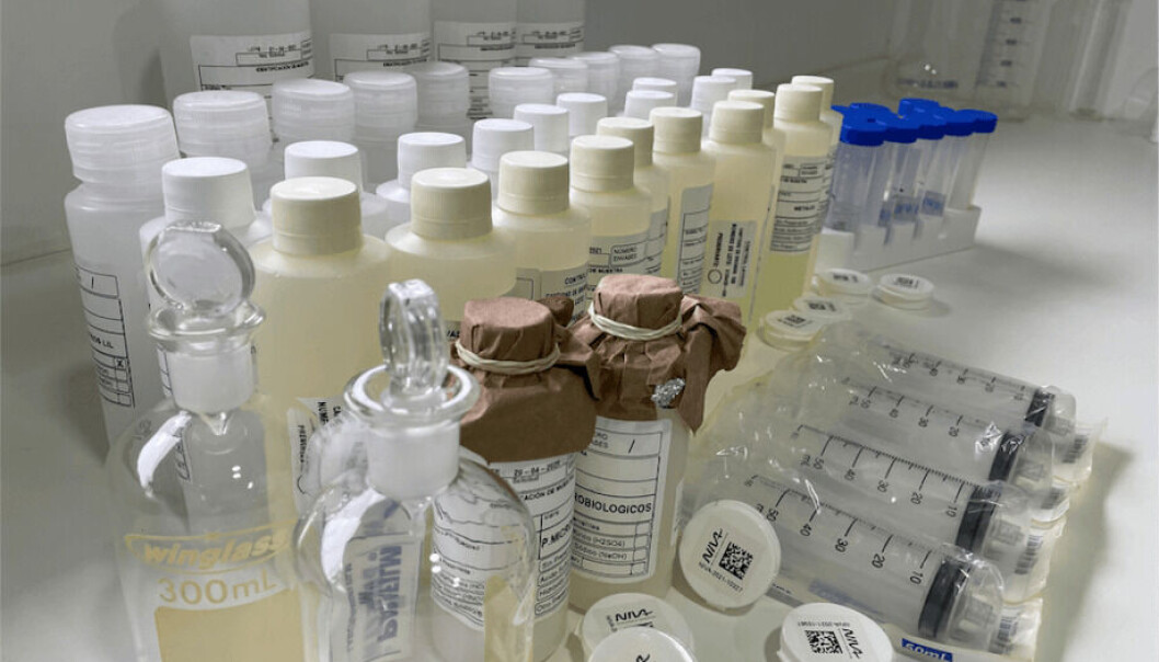 El kit permite, además, la recolección de muestras para el análisis de variables fisicoquímicas de calidad de agua. El kit permite, además, la recolección de muestras para el análisis de variables fisicoquímicas de calidad de agua.