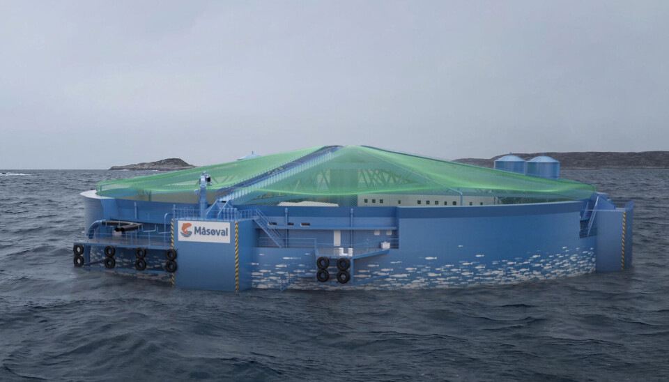 Un ejemplo del proyecto Aqua Semi de Måsøval, que considera inviable debido al impuesto al salmón.