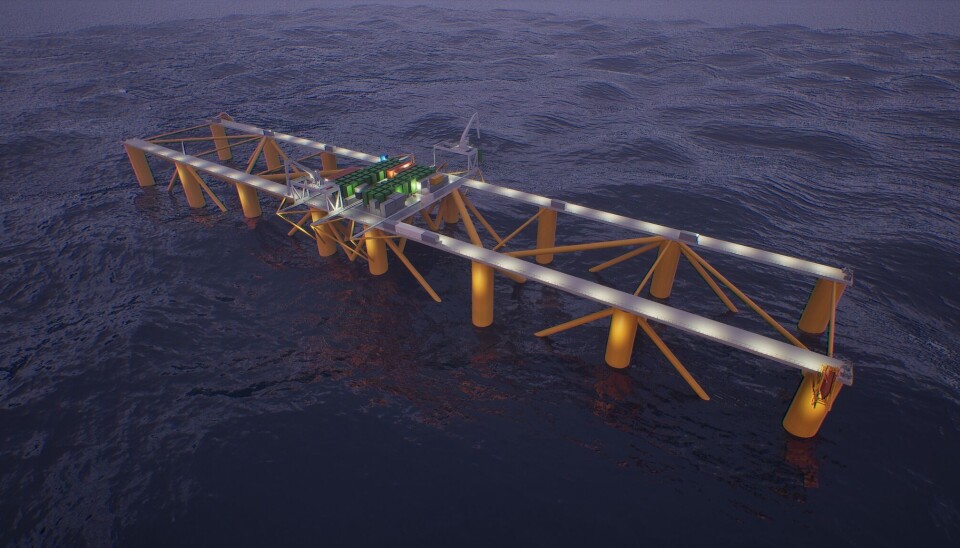 Muestran gran jaula para el cultivo de salmones en altamar