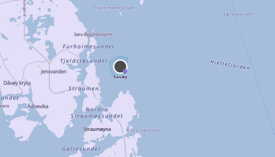 Lerøy Vest Sjø cultiva salmón en este lugar.