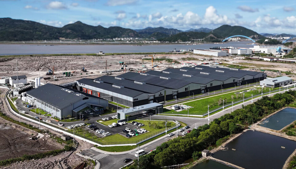 Primera fase de la planta de Nordic Aqua Partners en Ningbo, China. Ya se ha iniciado el trabajo en una segunda fase.