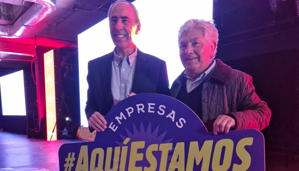 Arturo Clément, presidente de SalmonChile, junto al presidente de la CPC, Ricardo Mewes.