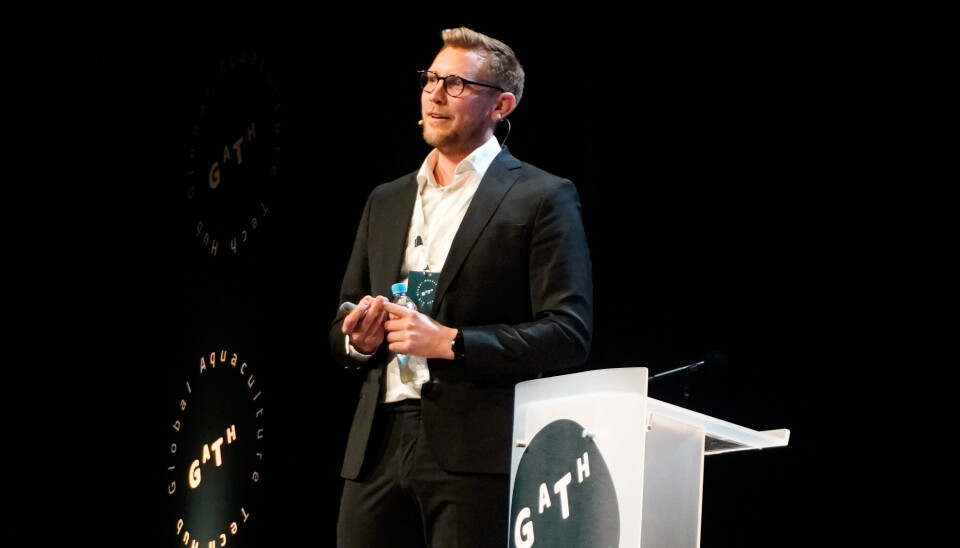 Magnus Seth, director de proyectos de Artec Aqua, durante la conferencia de Gath en Ålesund.