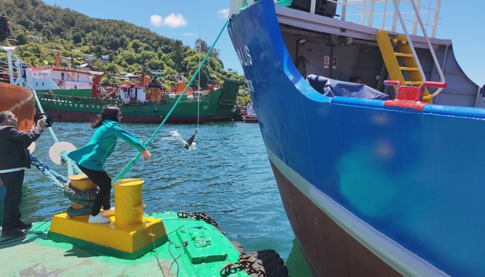 Bautizo de la nave.