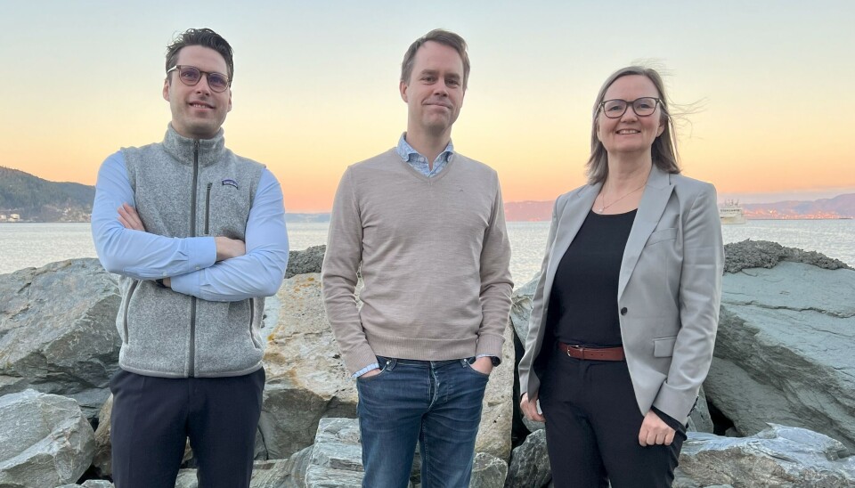 Sondre Skjelbred Refsnes, Vegard Aksnes y Nina Santi de INAQ.