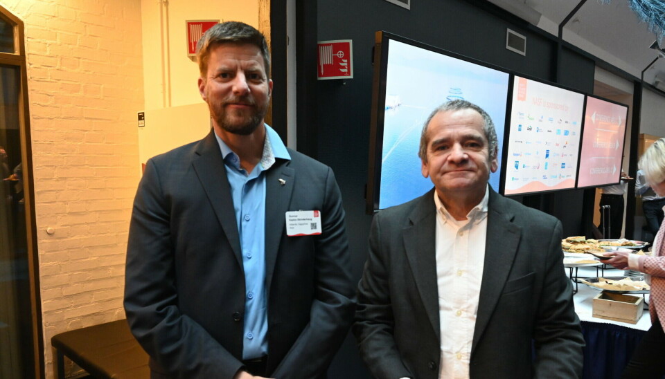 El director financiero Gunnar V. Aasbø-Skinderhaug y el director ejecutivo Pedro Courard de Atlantic Sapphire hablaron sobre los cambios en la estrategia de biomasa de la empresa en NASF.