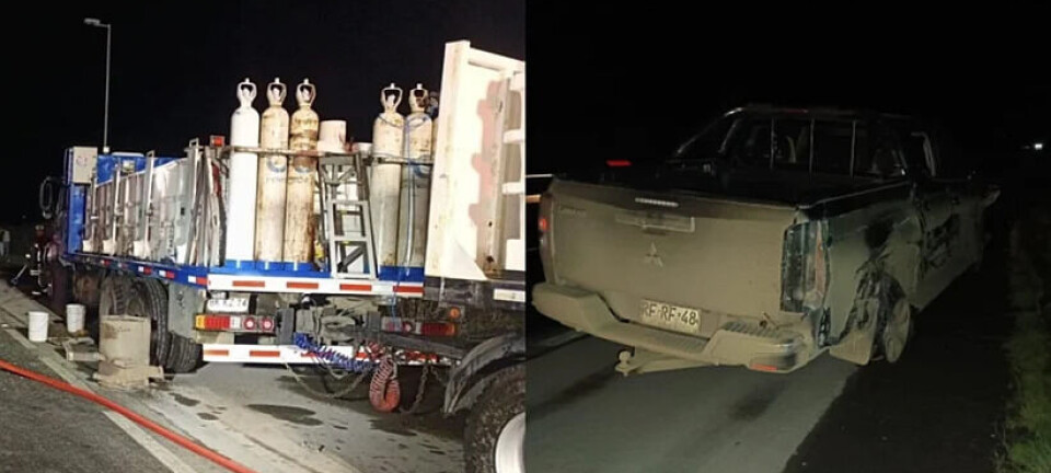 Camión cargado de alevines de salmón colisiona en acceso norte a Llanquihue