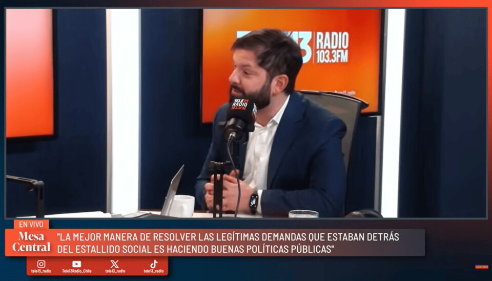 Presidente Gabriel Boric.