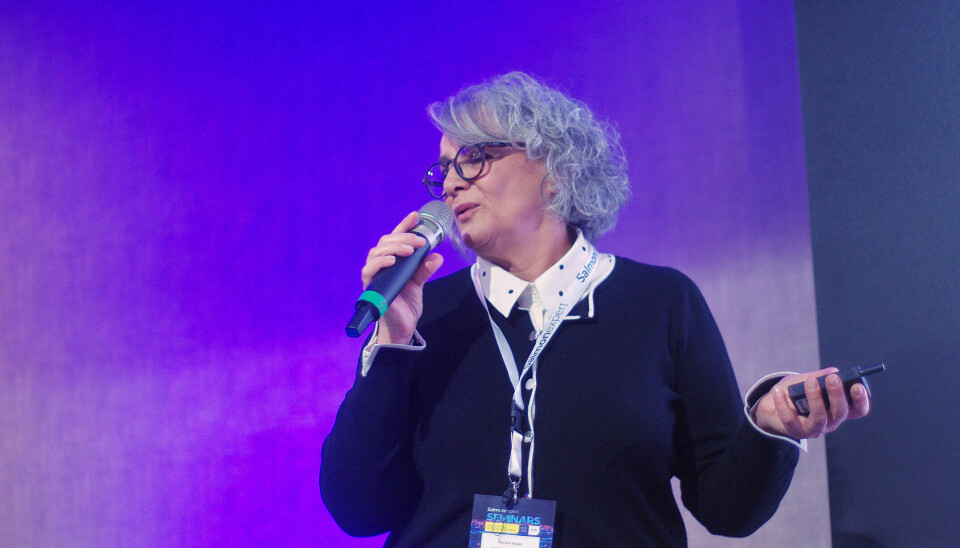 Mónica Rojas, Subdirectora de Acuicultura en Sernapesca, en el evento Salmonexpert Seminars 2025. Mónica Rojas, Subdirectora de Acuicultura en Sernapesca, en el evento Salmonexpert Seminars 2025.