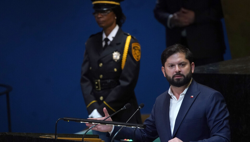 Presidente Gabriel Boric en su discurso ante la ONU.