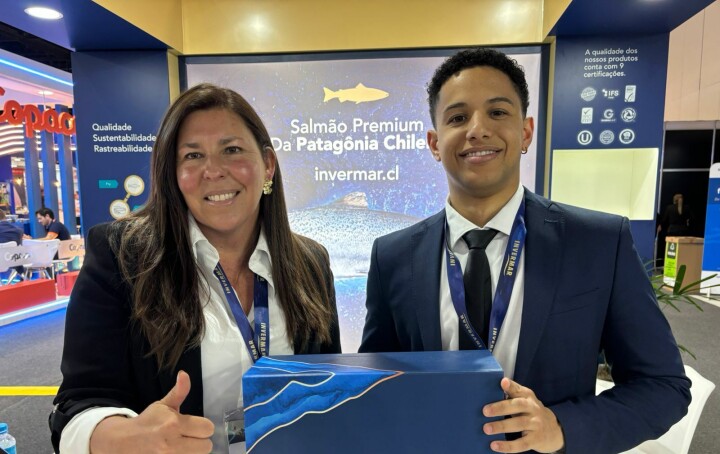 Productores de salmón chileno brillan en Brasil