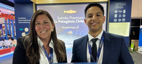 Productores de salmón chileno brillan en Brasil