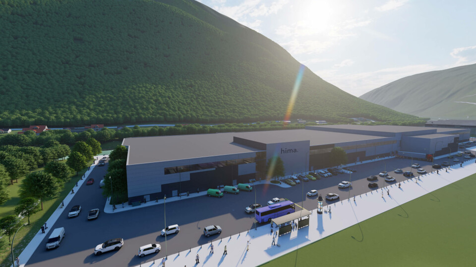 Una ilustración del RAS de trucha de Hima Seafood que se construye en la región de Telemark en Noruega. Imagen: Hima Seafood.