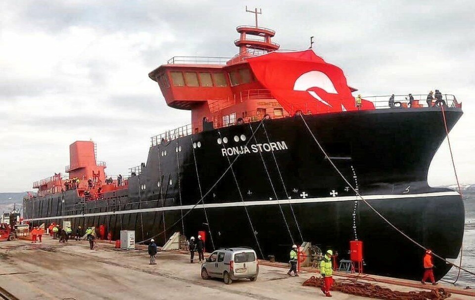 'Ronja Storm' es el wellboat más grande del mundo. Foto: Foto de la página de facebook de Cemre.
