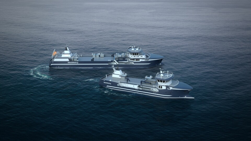 Así lucen los dos wellboats que Cemre construye para Seistar en Turquía. Ilustración: Salt Ship Design.