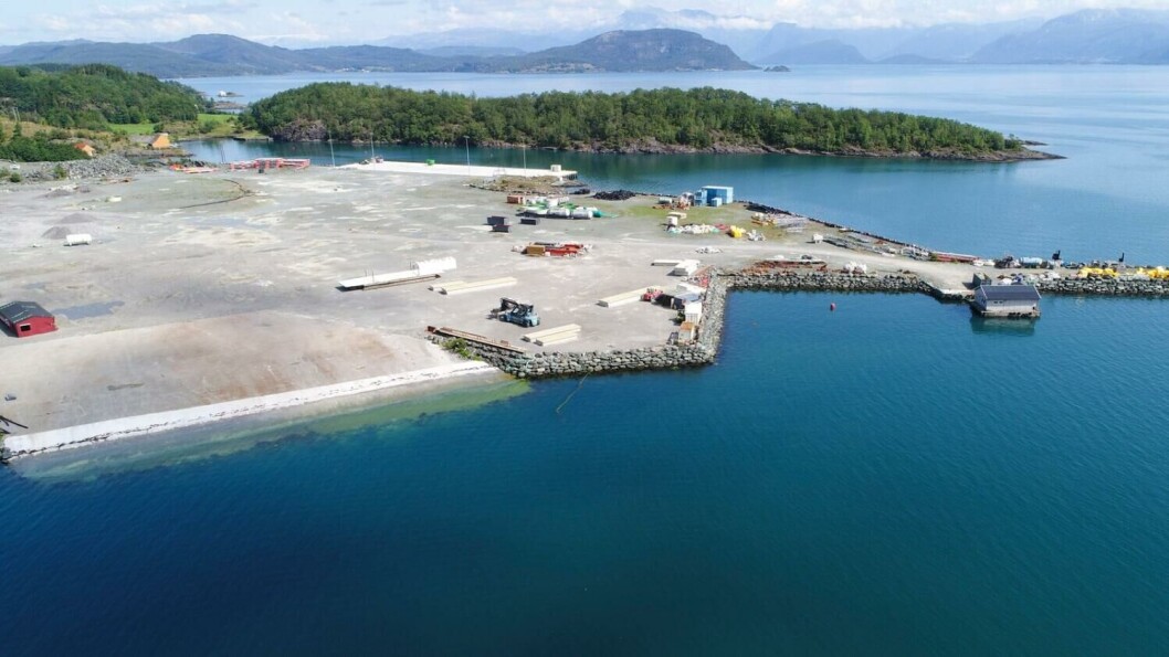 El sitio donde Alsaker Fjordbruk planea cultivar hasta 100.000 toneladas de salmónidos. Foto: Alsaker Fjordbruk. El sitio donde Alsaker Fjordbruk planea cultivar hasta 100.000 toneladas de salmónidos. Foto: Alsaker Fjordbruk.